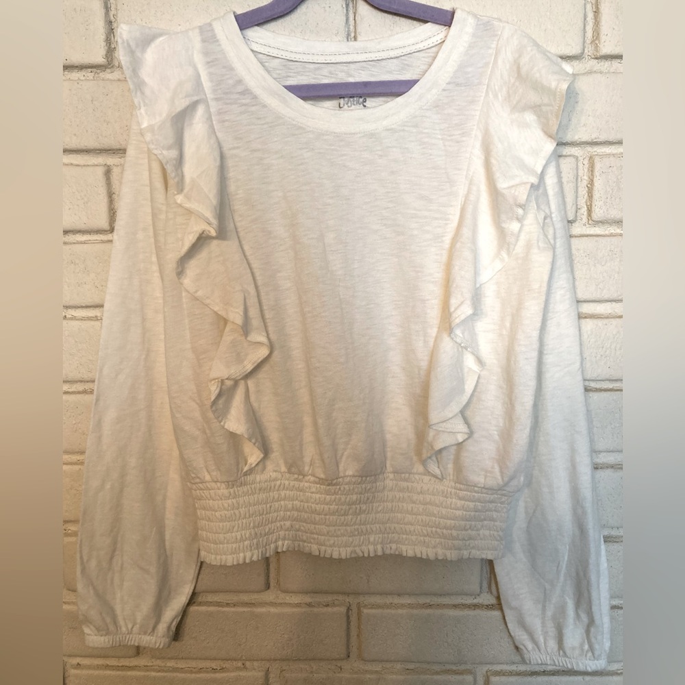 nwot-Justice ruffle top